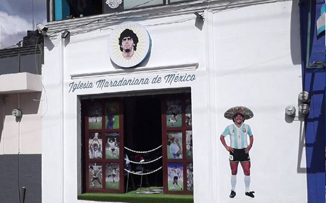 La primera Iglesia Maradoniana en México, dedicada al fallecido astro del  balón, está en Puebla - La Prensa | Noticias policiacas, locales, nacionales