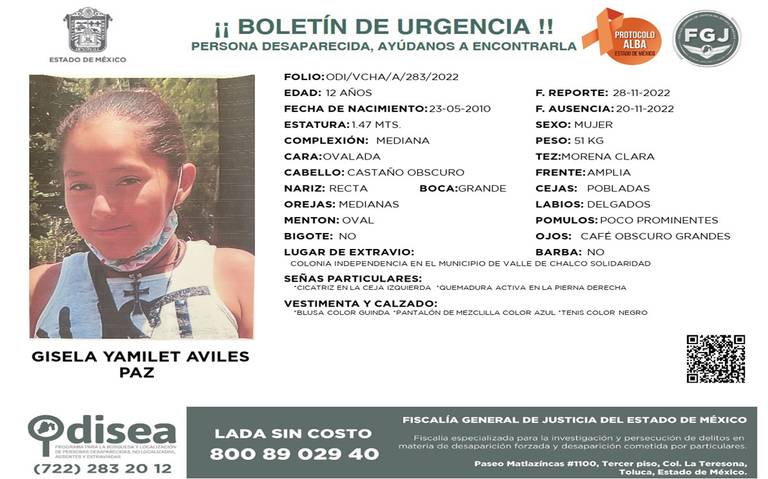Gisela salió de la iglesia y desapareció en Valle de Chalco - La Prensa |  Noticias policiacas, locales, nacionales