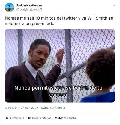 Controversia y memes, las reacciones en redes tras bofetada de Will Smith  en los Oscars - El Sol de México | Noticias, Deportes, Gossip, Columnas