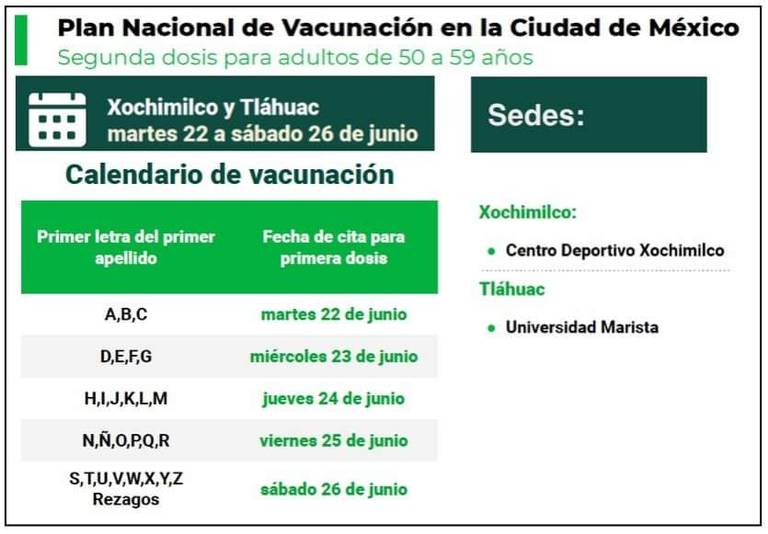 Continua la vacunación de adultos de 40 a 49 años ahora en Azcapotzalco,  Cuauhtémoc e Iztacalco, del 22 al 26 de junio - La Prensa | Noticias  policiacas, locales, nacionales